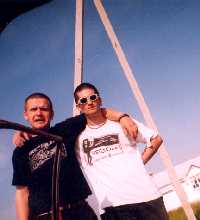 Mindas+Domas @ on the way to Riga/Lv 1999