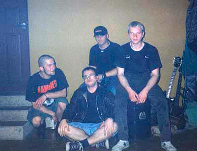 After the 1st gig @ Kablys, 1996 05 09